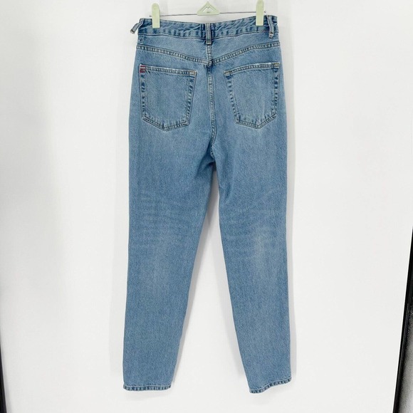 Urban Outfitters BDG Distressed Mom Jeans Sz 27 Blue Tapered High Waist Pockets - Picture 4 of 8